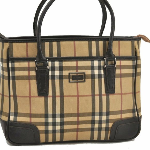 Authentic Burberrys Nova Check Hand Bag - Picture 2 of 9